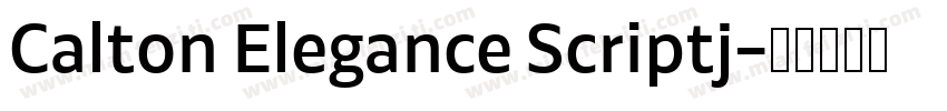 Calton Elegance Scriptj字体转换